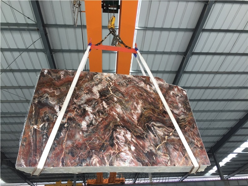 Chinese Louis Red / High Quality Red Marble Tiles & Slabs