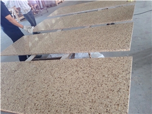 Crystal Beige Quartz-M044-Countertop Worktops Desk Tops