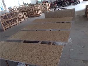 Crystal Beige Quartz-M044-Countertop Worktops Desk Tops