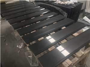 High Quality Polish Pure Black Quartz Threshold