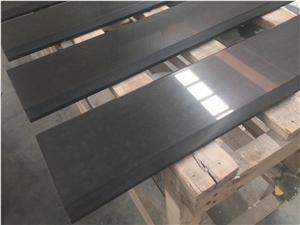 High Quality Polish Pure Black Quartz Threshold