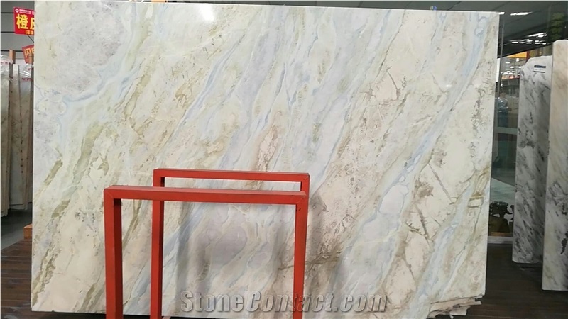Jade White/Green Wood Grain/China Verde Larissa Marble Slabs&Tiles