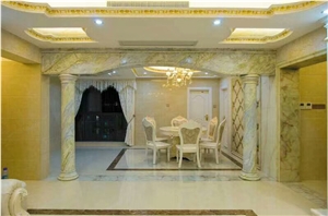 Jade White/Green Wood Grain/China Verde Larissa Marble Slabs&Tiles