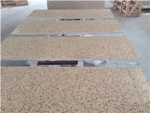 M044 Crystal Beige Quartz Countertop / High Quality Kitchen Tops