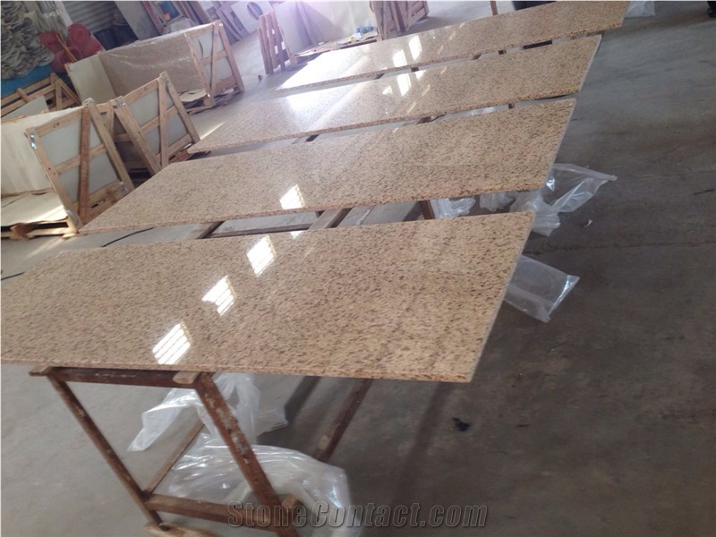 M044 Crystal Beige Quartz Countertop / High Quality Kitchen Tops