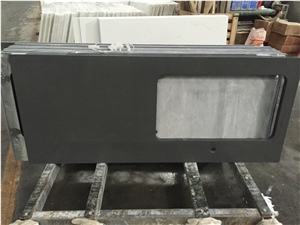 P009 Pure Grey Quartz Countertop / High Quality Kitchen Tops