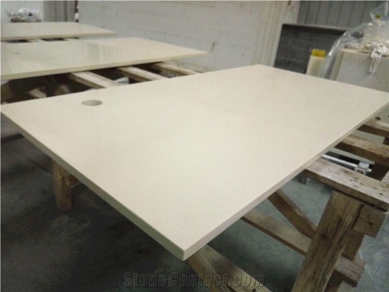 P016 Haiku Beige Quartz Countertop / High Quality Kitchen Tops
