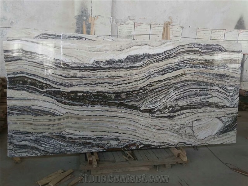 Polished Zebra Jade Grey Marble Slabs&Tiles Floor&Wall Covering