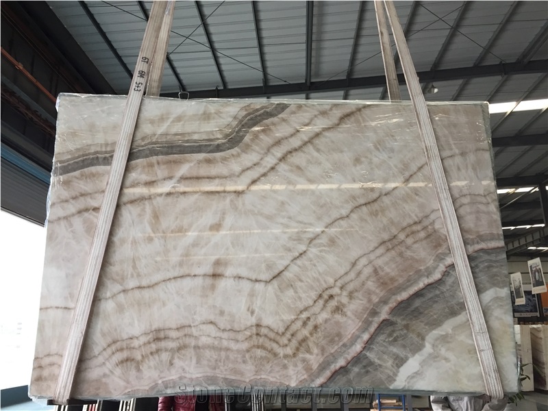 Wooden Onyx Polished Tiles&Slabs for Countertop