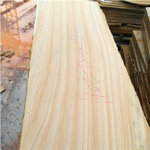 Natural Paving Stone Yellow Sandstone Slabs for Villa Wall Tile