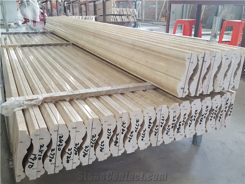 Natural Stone Moulding Lines Marble Baseboard Skirting Moulding