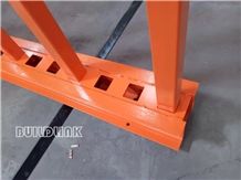 Marble Granite and Quartz Stone Bundle Orange Powder Coated Slab Rack Rails(Posts Adjustable)