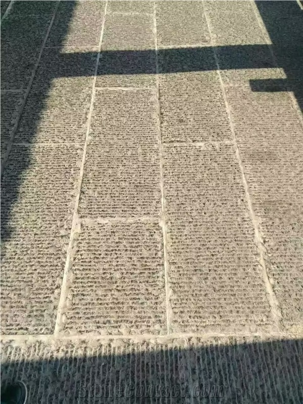 Blue Limestone Chiseled Surface Paving Blocks Stair Sets Competititve Prices