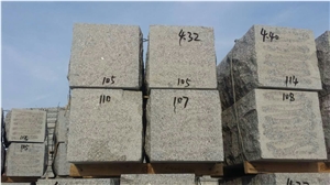 G341 Light Grey Granite Natural Surface Wall Stones for Retaining Wall for North Europe