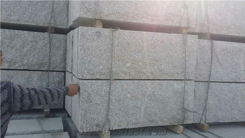 G341 Light Grey Granite Natural Surface Wall Stones for Retaining Wall for North Europe