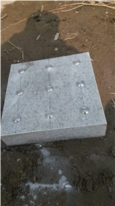 G359 White Granite Flamed Surface Blindstone Pavers with Stainless Steel Spins Buttons