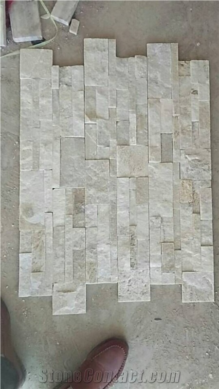 Golden White Quartz Blanc Brilliant Culture Stone Wall Pannel Cheap Price