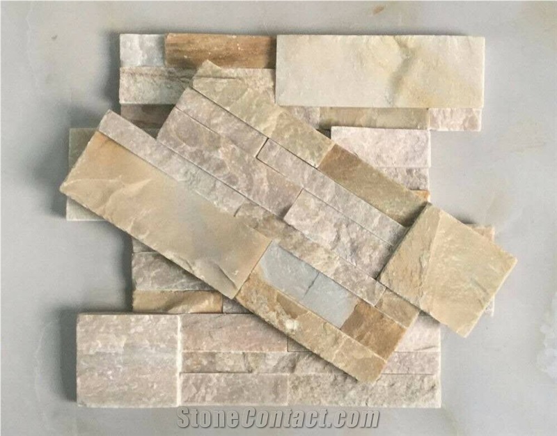P014 Yellow Quartzite Golden Coast Culture Stone