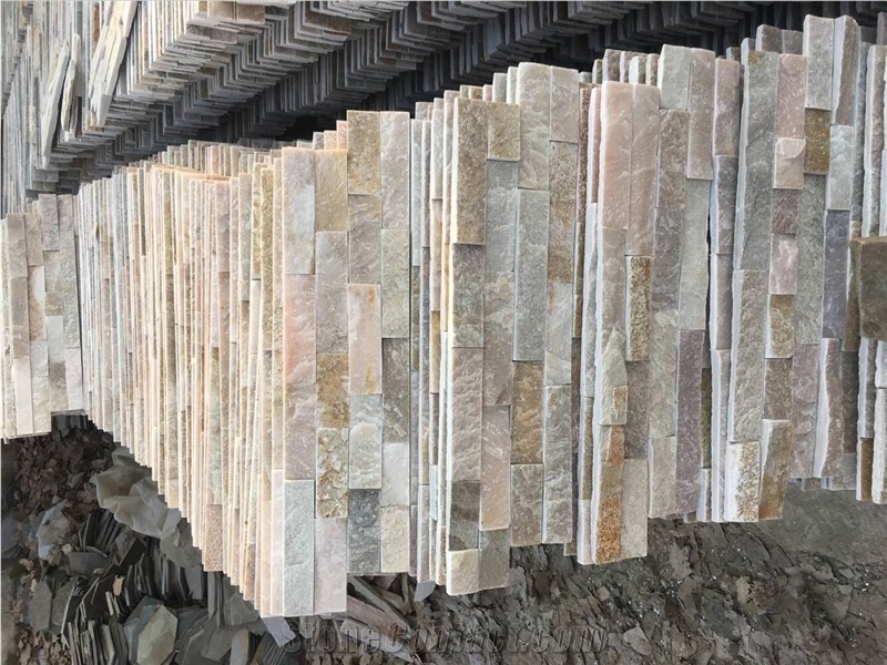 P014 Yellow Quartzite Golden Coast Culture Stone
