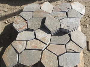 Cheap Colorful Flagstone Net Mesh Road Paving Tiles