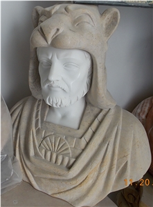 China Hand Made Semi Body Marble Sculptures China Hand Made Semi Body Marble Sculptures