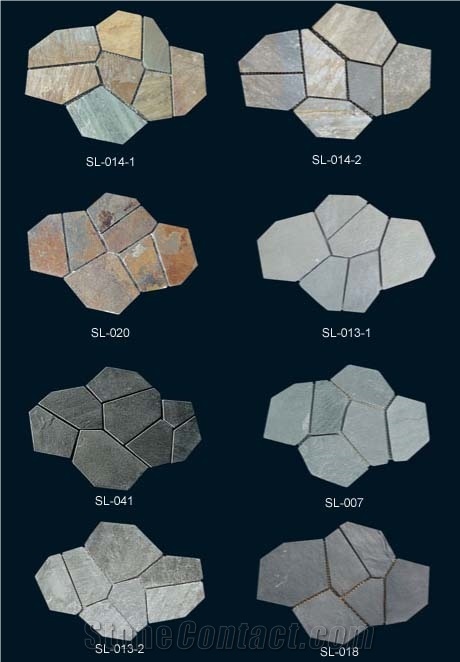 Various Nature Slate Stone Europe Style Flagstone Tiles