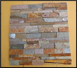 Wall Cladding Ledger Stone Travertine Stone Natural Wholesale, Natural Stone Wall Cladding, Concrete Back Stone Panels