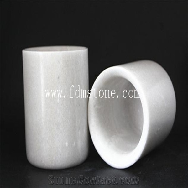 Newest Stone Gifts Carrara Marble Candle Jars/Factory Direct Sale Marble Candle Holders/Candle Jars from Factory