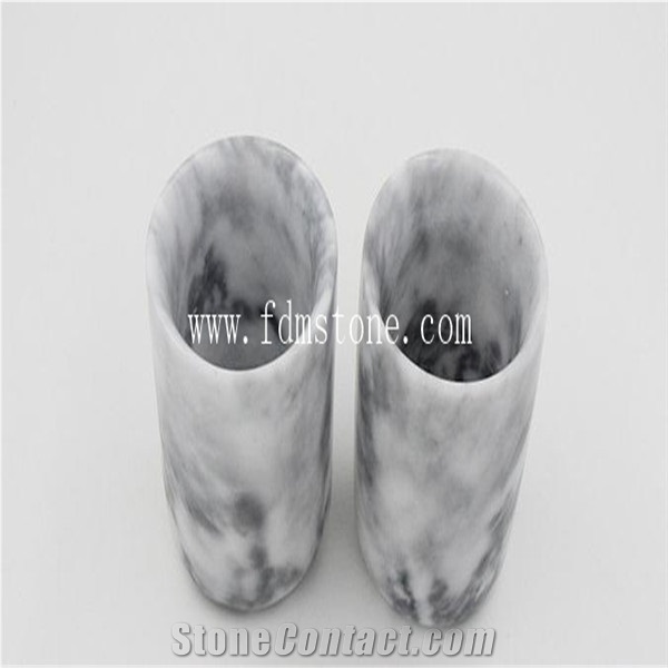 Newest Stone Gifts Carrara Marble Candle Jars/Factory Direct Sale Marble Candle Holders/Candle Jars from Factory