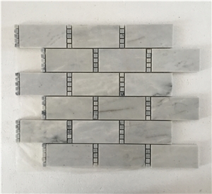 Maya Grey Marble Mosaic, Wall Mosaic, Mosaic Pattern