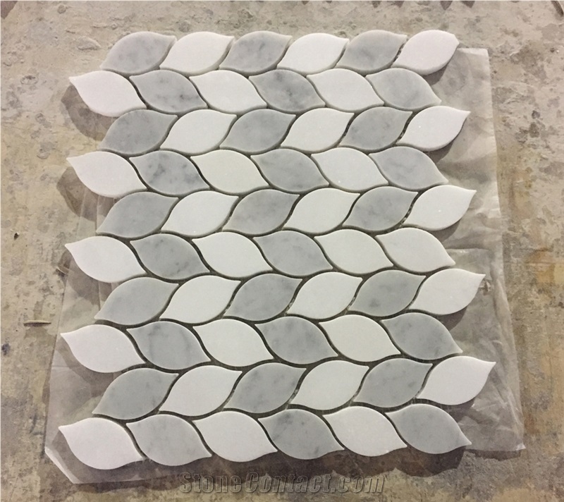 Water Jet Carrara Mosaic Pattern