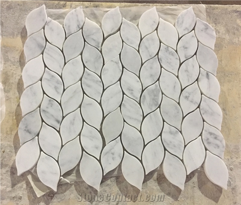 Water Jet Carrara Mosaic Pattern