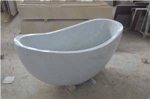 White Jade Marble Bath Tub