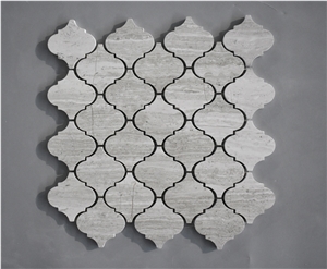 White Oak Marble Mosaic, Wall Mosaic, Mosaic Pattern