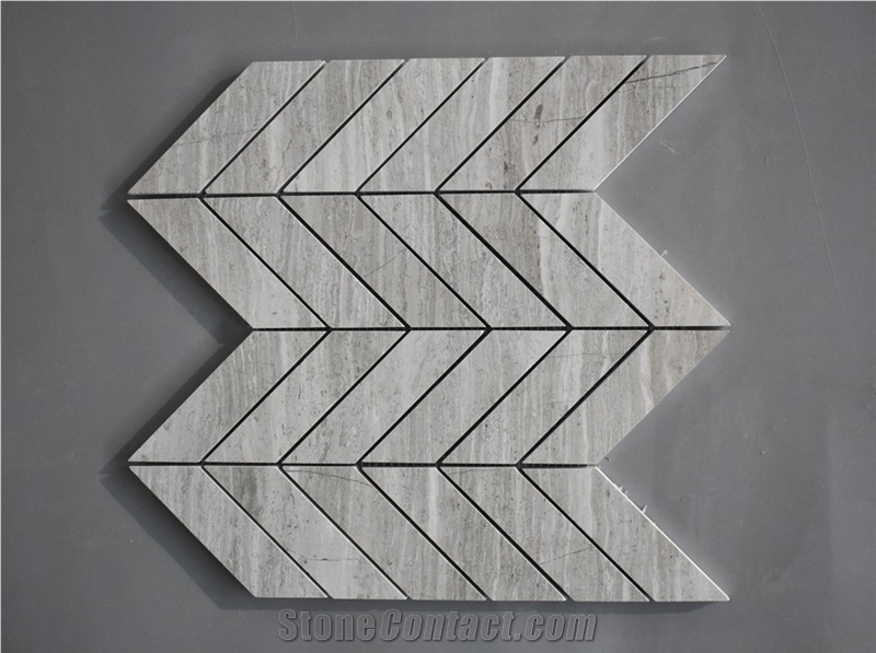 White Oak Marble Mosaic, Wall Mosaic, Mosaic Pattern