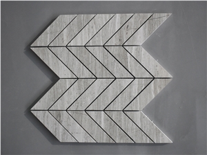 White Oak Marble Mosaic, Wall Mosaic, Mosaic Pattern