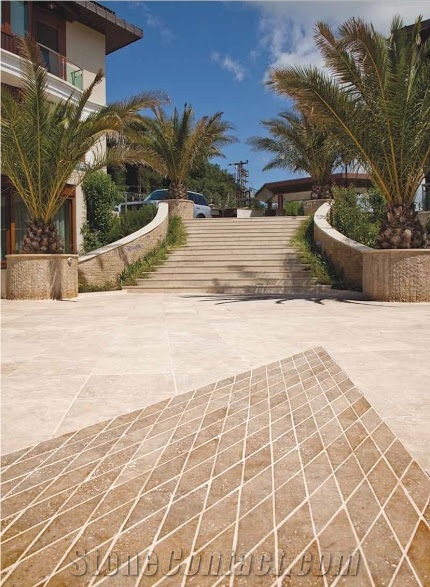 Noce Travertine Tiles, Travertine Pattern