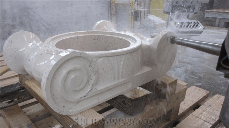 Marble Sivec Capitol Pillar Columm