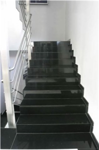 Absolute Black Granite Steps, India Black Granite Risers,Black Stair Treads&Steps Absolute Black Granite Steps, India Black Granite Risers,Black Stair Treads&Steps