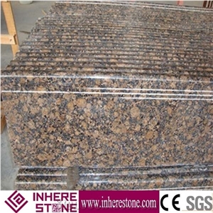 Baltic Brown Granite Stone Polished Bullnosed Stair Step,Brown Granite Staircase Treads&Steps,Brown Granite Stair Riser