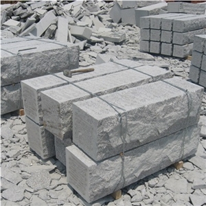G341 Granite Mushroom Stone, Grey Granite Mushroomed Cladding