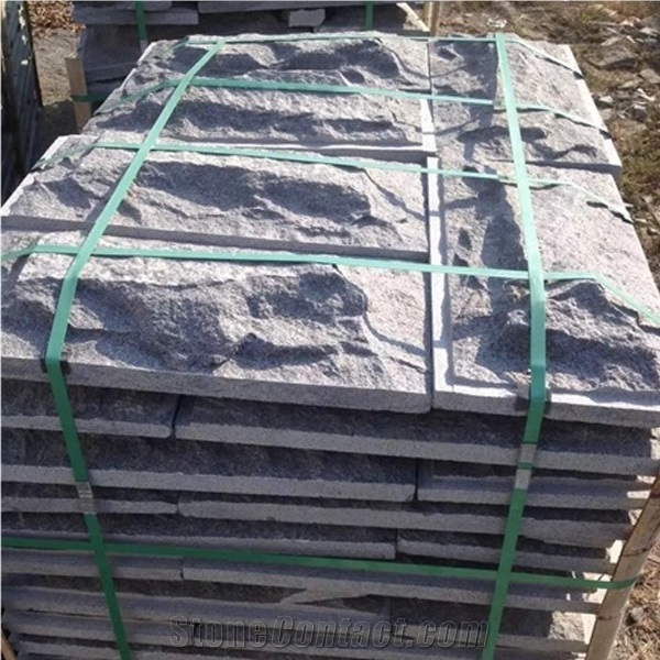 G603 Bianco Sardo Granite Mushroom Stone for Wall Cladding /Wall Panel
