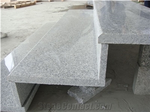 G603 Polished Granite Stair Riser,Grey Granite Staircase Steps,Grey Granite Stair Treads