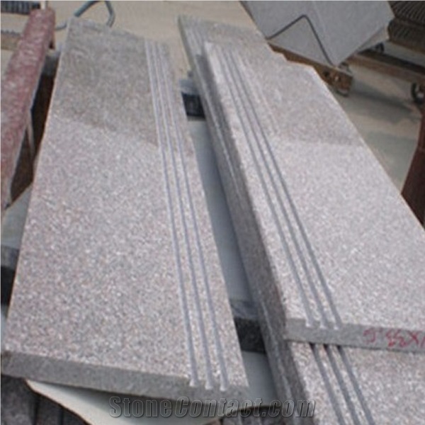 G636/G3536, Xidong Red, China New Rosa Beta/Padang Rosa, Apple Pink Granite Stairs Including Steps & Risers/Treads & Thresholds