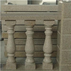G682 Granite Staircase Rails/Rusty Yellow Balustrades/Desert Gold Railings/Sunset Gold Granite Baluster/Padang Yellow Baluster/ Modern Design Granite Stone Railing for Interior & Exterior Decoration