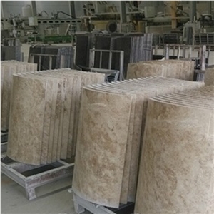 Light Emperador Marble Columns,Stone Columns