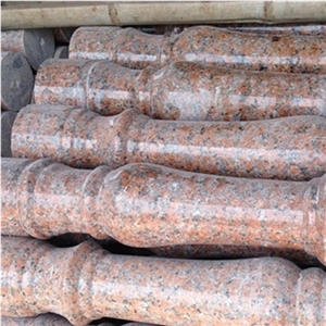 Maple-Leaf Red Balustrade,Maple Leaf Red Granite Balustrade