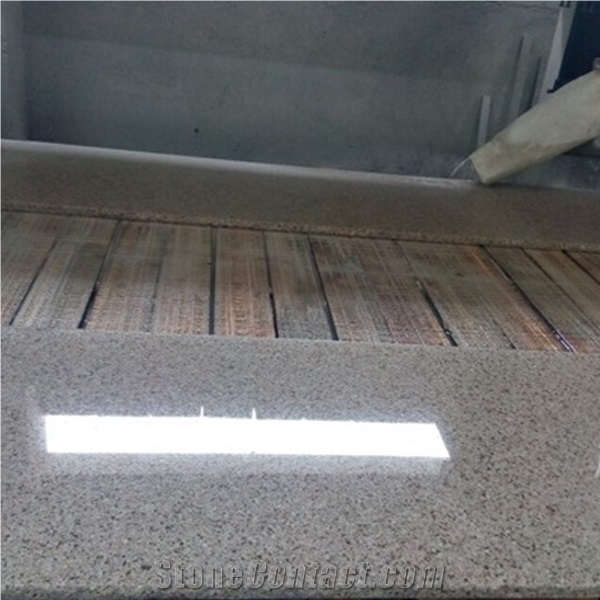 Polished G682 Granite Steps/Desert Gold Granite Stair/Gold Leaf China Granite Stair Riser&Stair Treads/Golden Sand Granite Steps &Staircase