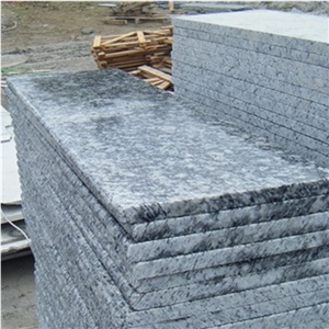 Polished Spray White Granite Steps/Seawave White Granite Stair/White Wave Granite Stair Riser&Stair Treads/G 377 Granite Steps &Staircase/Sea Wave Flower Of Mengyin Granite Steps/Breaking Waves Stair