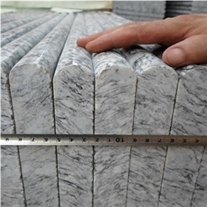 Polished Spray White Granite Steps/Seawave White Granite Stair/White Wave Granite Stair Riser&Stair Treads/G 377 Granite Steps &Staircase/Sea Wave Flower Of Mengyin Granite Steps/Breaking Waves Stair
